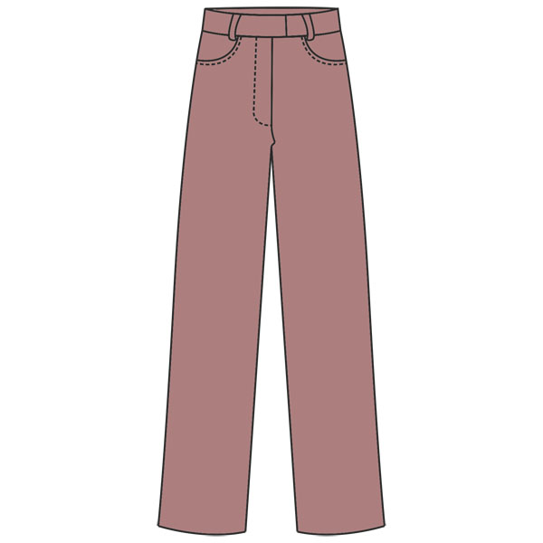 Выкройка: брюки-стретч для девочки
