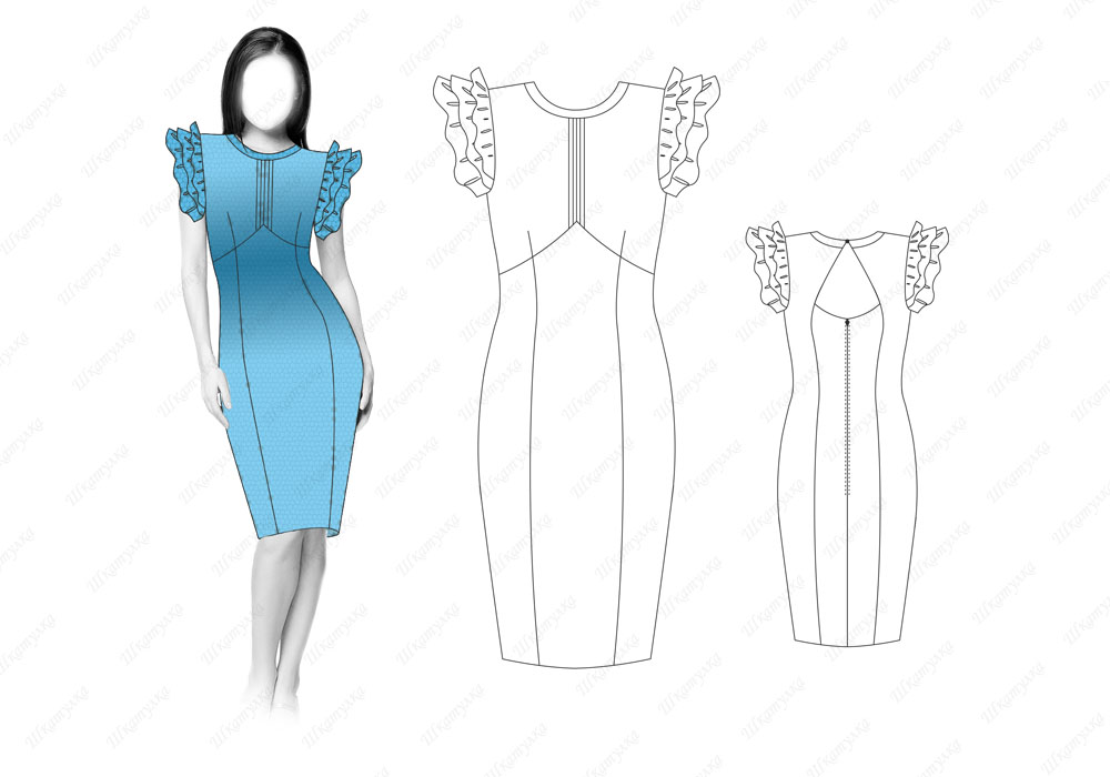 Сшить платье без выкройки быстро: элегантные модели