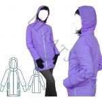 Выкройка женской демисезонной куртки с рукавом реглан WP160819